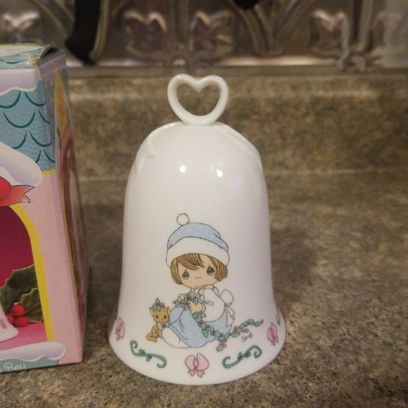 Precious Moments Porcelain Holiday Bell - new in box